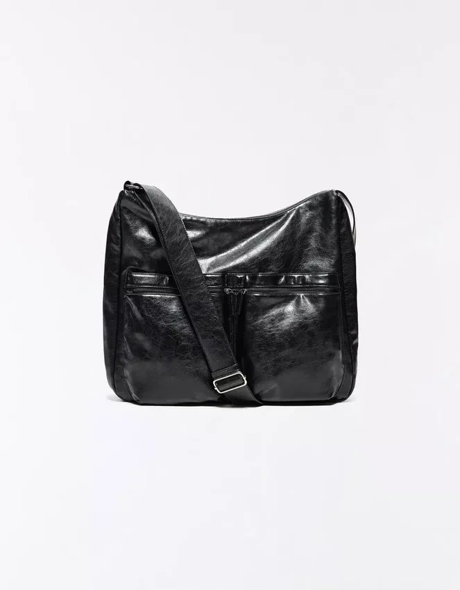 Bolso tipo cubo con doble bolsillo – Accesorios – Hombre Bolso tipo cubo con doble bolsillo – Accesorios – Hombre