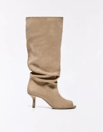 Botas de tacón bajo abierto – Botines y botines
