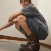 Bota vaquera con detalle en la puntera Bota vaquera con detalle en la puntera