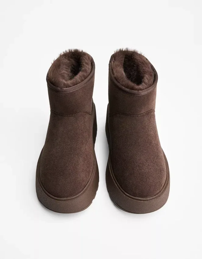 Botines de plataforma con forro de piel – Zapatos Botines de plataforma con forro de piel – Zapatos