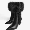 Botines de tacón con detalle de piel – Botas y botines Botines de tacón con detalle de piel – Botas y botines