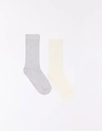 Calcetines básicos acanalados – Mujer
