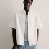 Camisa de manga corta con bordado y corte holgado – Camisas – Hombre Camisa de manga corta con bordado y corte holgado – Camisas – Hombre