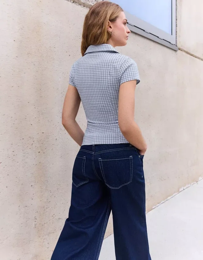 Camisa de manga corta con cremallera – Camisas y blusas Camisa de manga corta con cremallera – Camisas y blusas