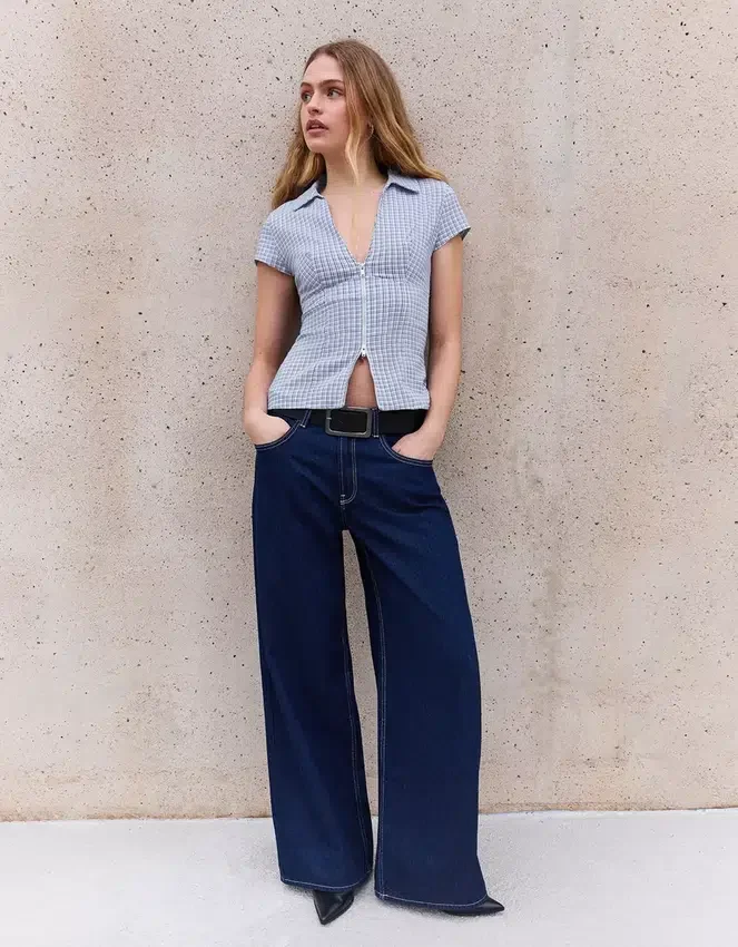 Camisa de manga corta con cremallera – Camisas y blusas Camisa de manga corta con cremallera – Camisas y blusas