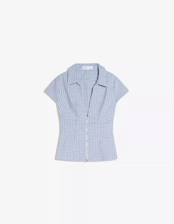 Camisa de manga corta con cremallera – Camisas y blusas Camisa de manga corta con cremallera – Camisas y blusas