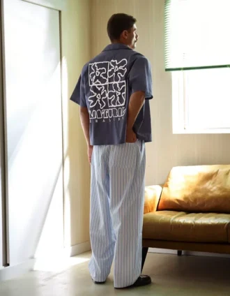 Camisa estampada de manga corta y corte holgado – Camisas