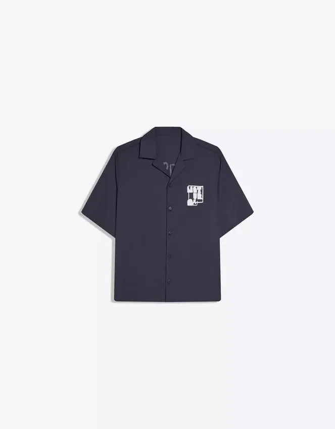Camisa estampada de manga corta y corte holgado – Camisas Camisa estampada de manga corta y corte holgado – Camisas