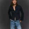 Camisa Fit con mangas acampanadas – Camisas y blusas Camisa Fit con mangas acampanadas – Camisas y blusas