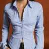 Camisa Fit con mangas acampanadas – Camisas y blusas Camisa Fit con mangas acampanadas – Camisas y blusas