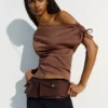 Camiseta asimétrica – Tops y bodies