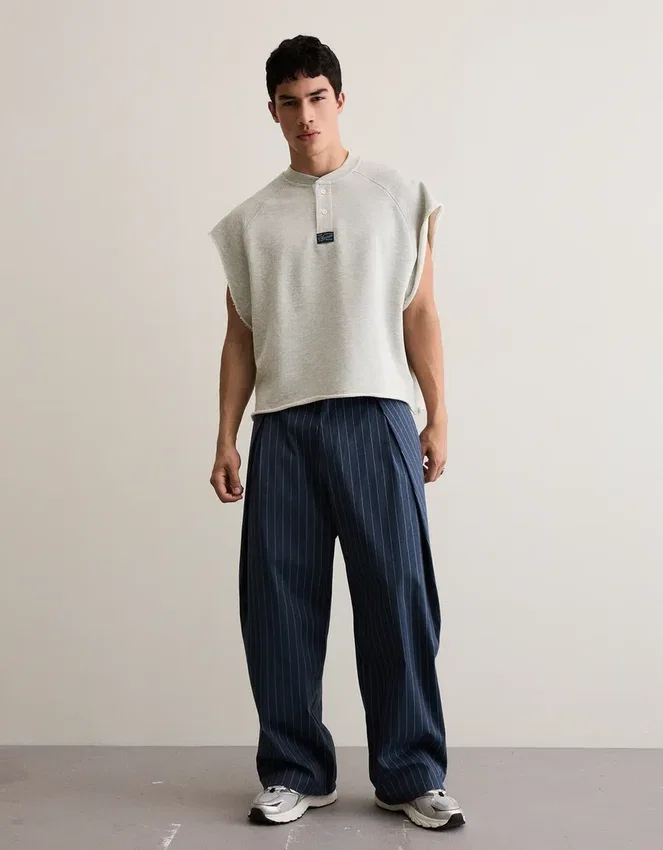 Camiseta de felpa con corte ajustado – Camisetas y Polos Camiseta de felpa con corte ajustado – Camisetas y Polos