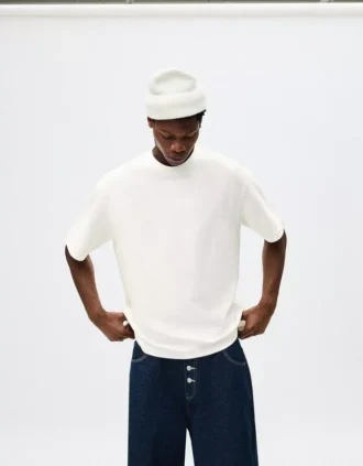 Camiseta de felpa de manga corta – Camisetas y Polos