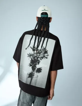 Camiseta de felpa de manga corta con estampado – Camisetas y Polos Camiseta de felpa de manga corta con estampado – Camisetas y Polos