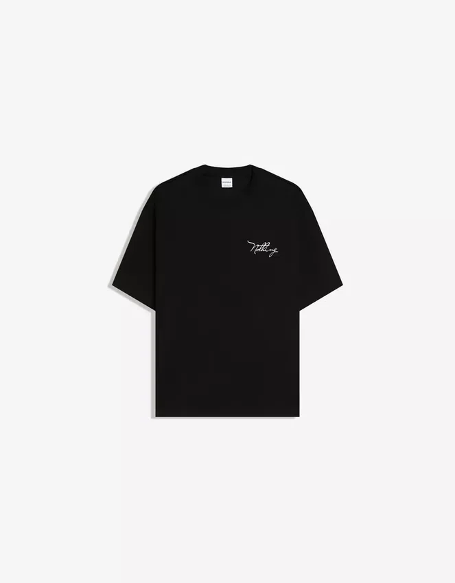 Camiseta de felpa de manga corta con estampado – Camisetas y Polos Camiseta de felpa de manga corta con estampado – Camisetas y Polos