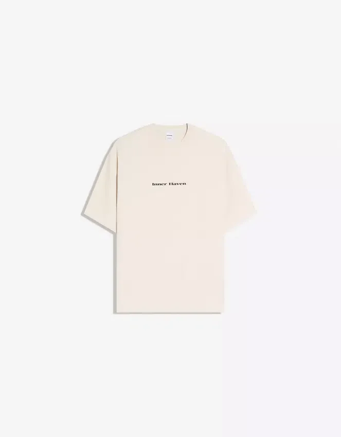 Camiseta de felpa de manga corta con estampado – Camisetas y Polos Camiseta de felpa de manga corta con estampado – Camisetas y Polos