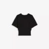 Camiseta de manga corta con cintura corsé Camiseta de manga corta con cintura corsé