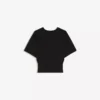Camiseta de manga corta con cintura corsé Camiseta de manga corta con cintura corsé