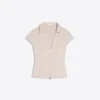 Camiseta de manga corta con cremallera – Mujer Camiseta de manga corta con cremallera – Mujer