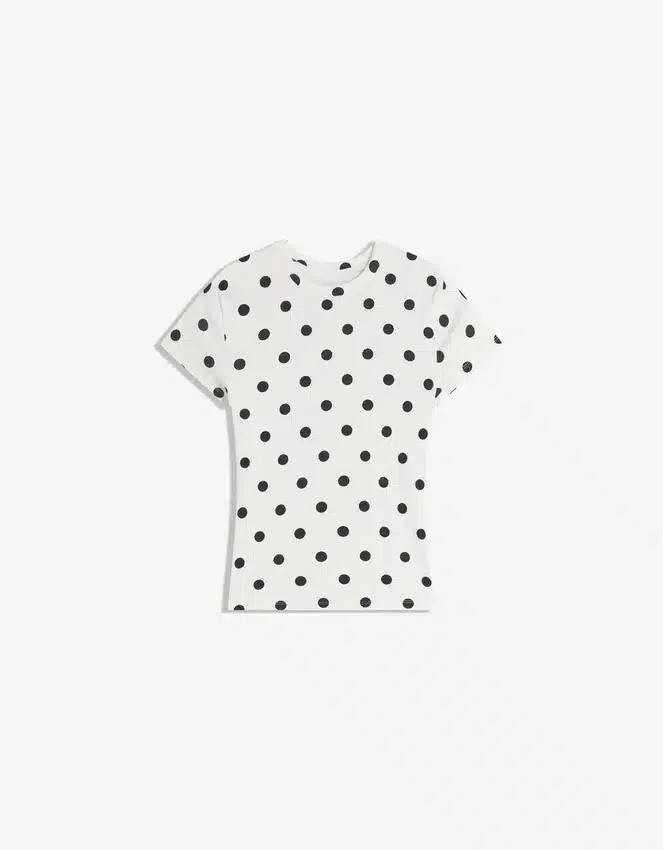 Camiseta de manga corta con cuello redondo – Camisetas – Mujer Camiseta de manga corta con cuello redondo – Camisetas – Mujer