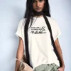Camiseta de manga corta con estampado de Manuel Turizo – Mujer Camiseta de manga corta con estampado de Manuel Turizo – Mujer