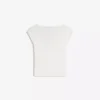 Camiseta de manga corta con fruncido