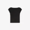 Camiseta de manga corta con fruncido