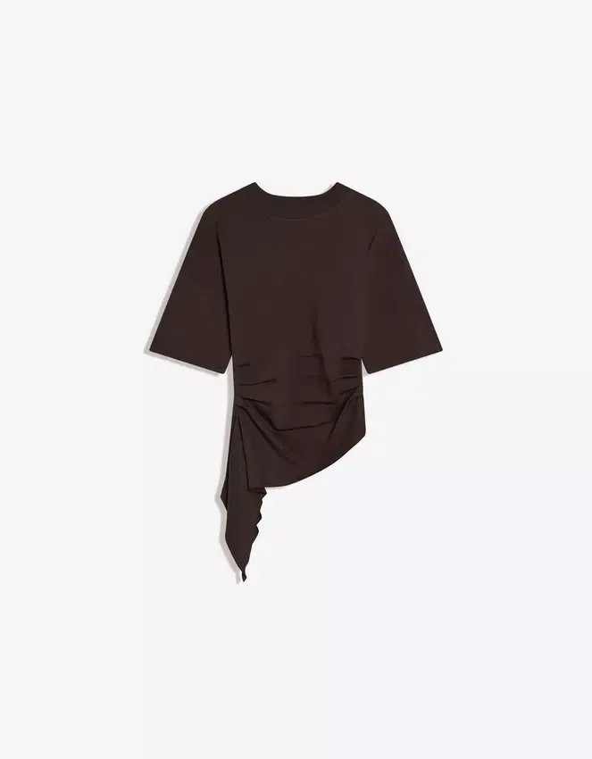 Camiseta de manga corta con fruncido – #Bershkastyle – Mujer Camiseta de manga corta con fruncido – #Bershkastyle – Mujer