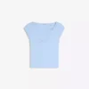 Camiseta de manga corta con fruncido – Mujer