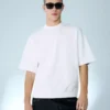 Camiseta de manga corta de felpa acanalada – Camisetas y Polos Camiseta de manga corta de felpa acanalada – Camisetas y Polos