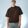 Camiseta de manga corta de felpa acanalada – Camisetas y Polos Camiseta de manga corta de felpa acanalada – Camisetas y Polos