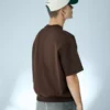 Camiseta de manga corta de felpa acanalada – Camisetas y Polos Camiseta de manga corta de felpa acanalada – Camisetas y Polos