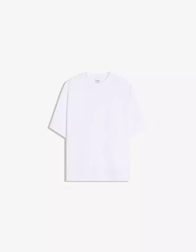Camiseta de manga corta de felpa acanalada – Camisetas y Polos Camiseta de manga corta de felpa acanalada – Camisetas y Polos
