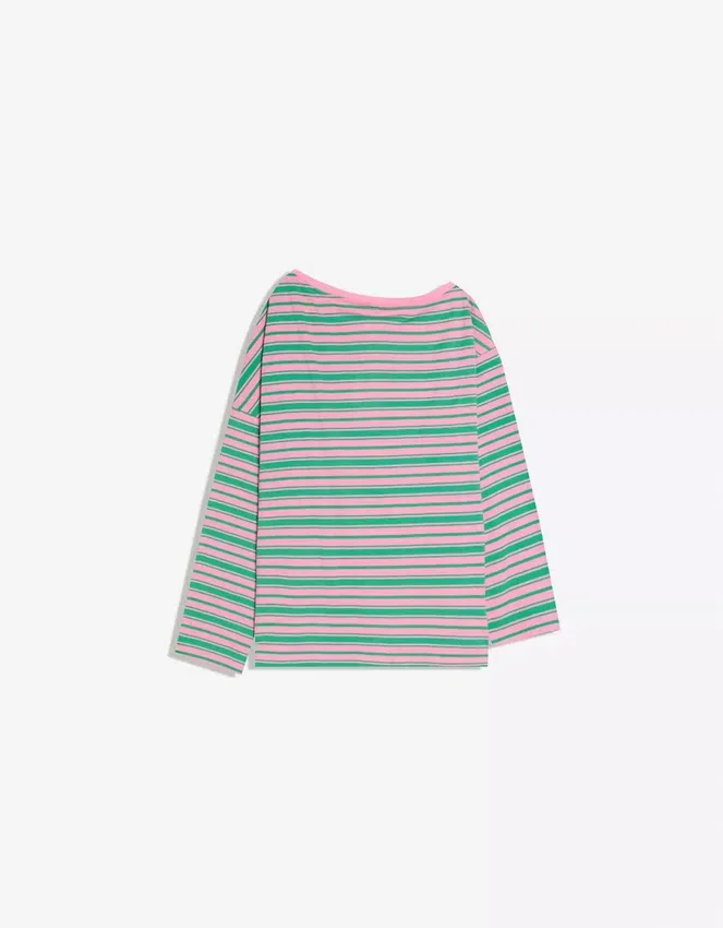 Camiseta de manga larga con cuello asimétrico estampado – #Bershkastyle – Mujer Camiseta de manga larga con cuello asimétrico estampado – #Bershkastyle – Mujer