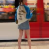 Camiseta de manga larga con estampado en contraste