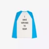 Camiseta de manga larga con estampado en contraste