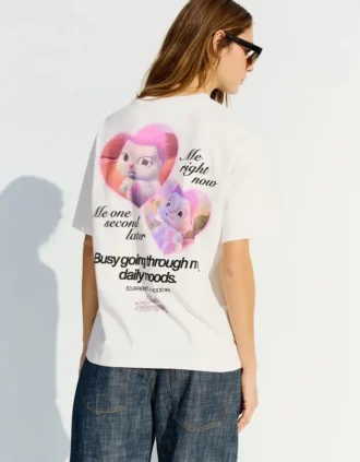 Camiseta de pantalón corto con estampado de Barbie