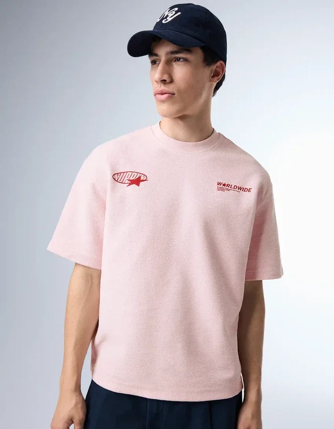 Camiseta estampada de felpa – Camisetas y Polos Camiseta estampada de felpa – Camisetas y Polos