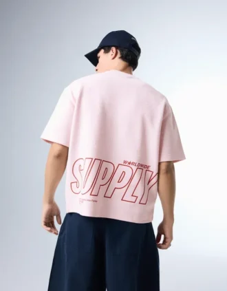 Camiseta estampada de felpa – Camisetas y Polos