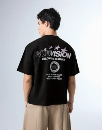 Camiseta estampada de felpa – Camisetas y Polos Camiseta estampada de felpa – Camisetas y Polos