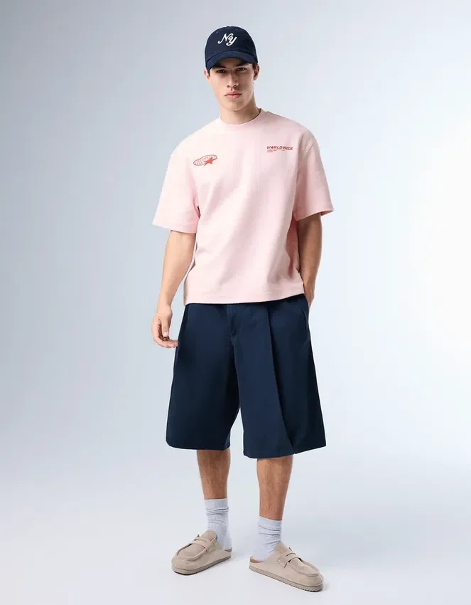 Camiseta estampada de felpa – Camisetas y Polos Camiseta estampada de felpa – Camisetas y Polos