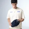 Camiseta estampada de felpa – Camisetas y Polos Camiseta estampada de felpa – Camisetas y Polos