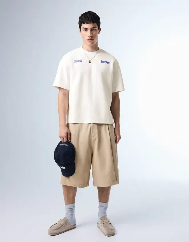 Camiseta estampada de felpa – Camisetas y Polos Camiseta estampada de felpa – Camisetas y Polos