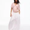 Camiseta fruncida con cuello en V – Mujer Camiseta fruncida con cuello en V – Mujer
