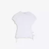Camiseta fruncida con lazos laterales Camiseta fruncida con lazos laterales