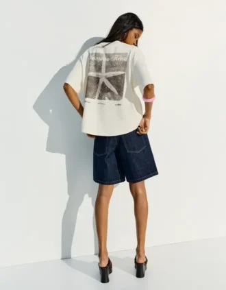 Camiseta oversize con estampado Camiseta oversize con estampado