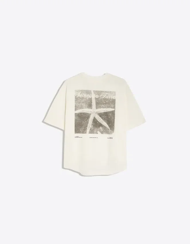 Camiseta oversize con estampado Camiseta oversize con estampado
