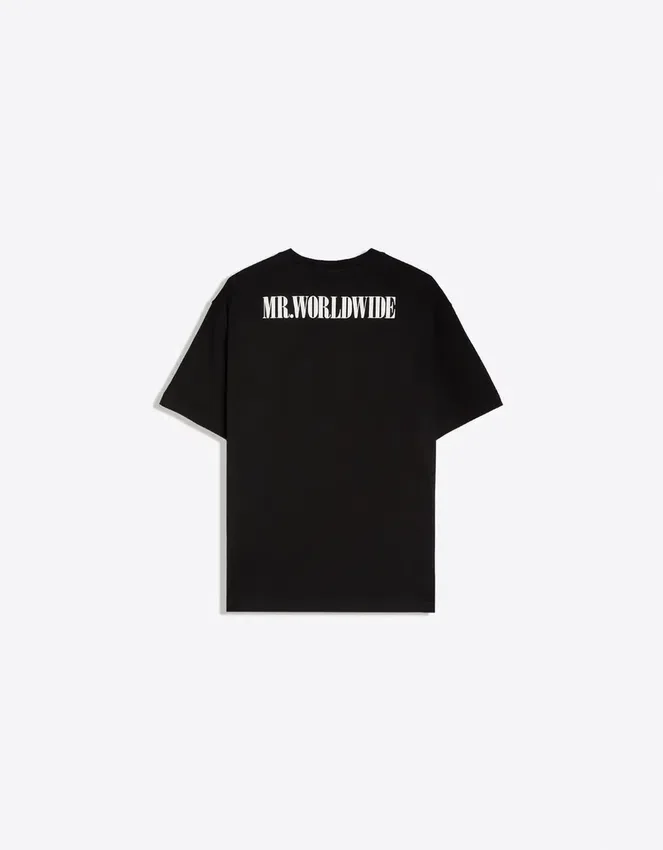 Camiseta oversize con estampado Pitbull Camiseta oversize con estampado Pitbull