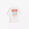 Camiseta oversize de manga corta estampada – Mujer