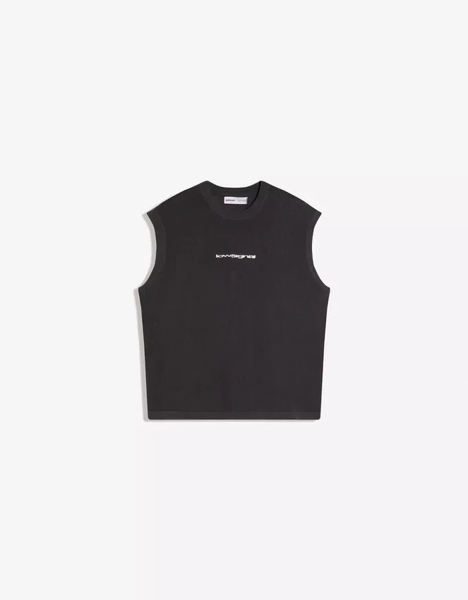 Camiseta sin mangas bordada Camiseta sin mangas bordada